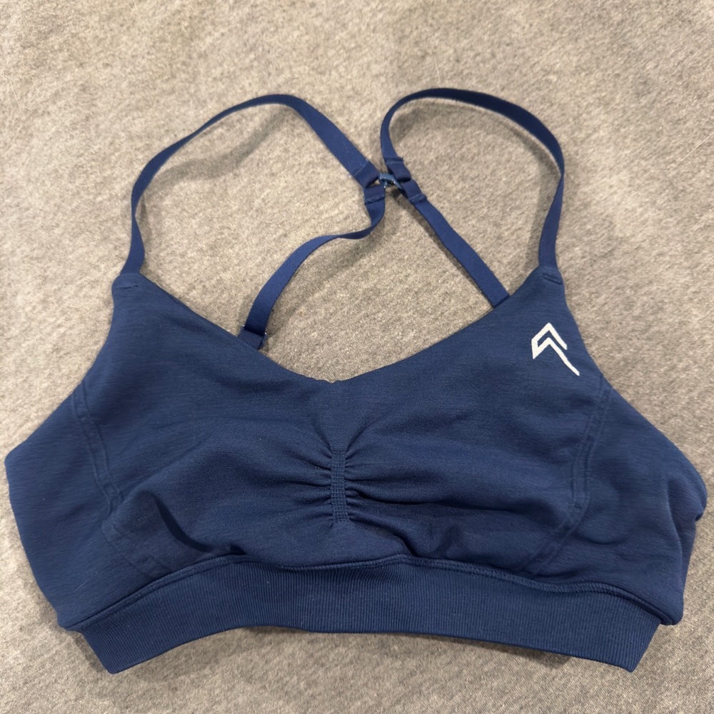 Oner Active Blue Sports Bra with adjustable style Straps